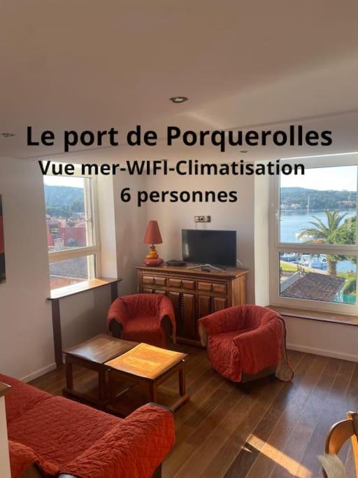 Ile De Porquerolles : T3 Climatise Vue Mer المظهر الخارجي الصورة